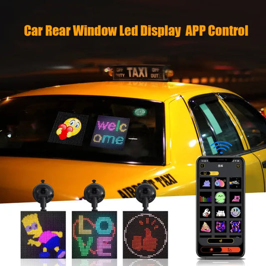Car Rear Window LED Display – Customizable Digital Message Board for Vehicles